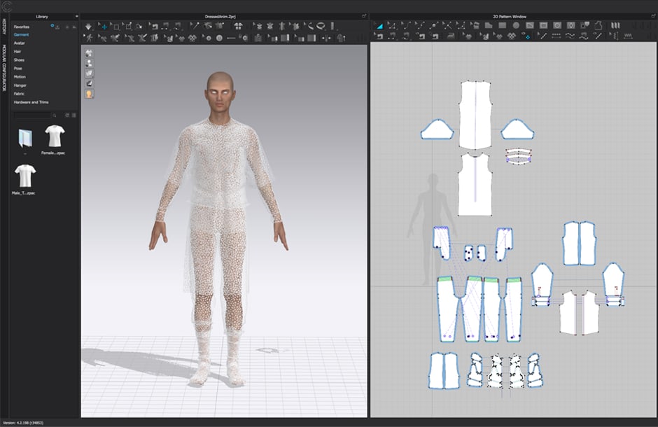 Design of virtual clothes